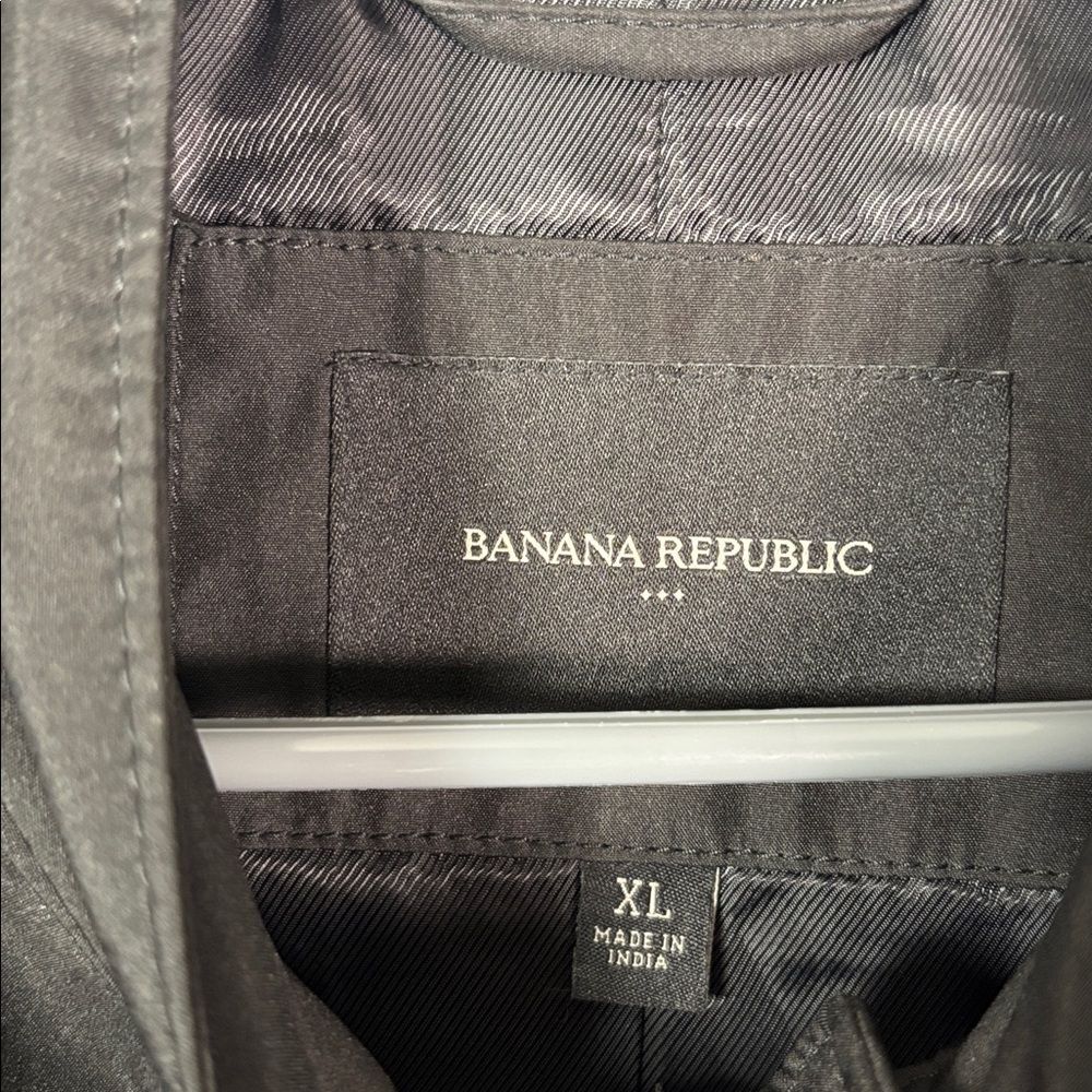 Banana Republic Black Full Zip Snap Neck Closure Jacket Size XL - Picture 2 of 10